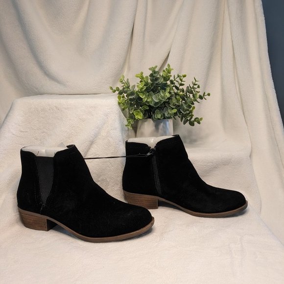 👢NWT Kensie Suade Gazelle Ankle Bootie in Rich Black SIZE 7 - Picture 5 of 8